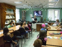 читальном зале Центральной городской детской библиотеки им. Ленина прошел познавательный час «Откуда азбука пришла»